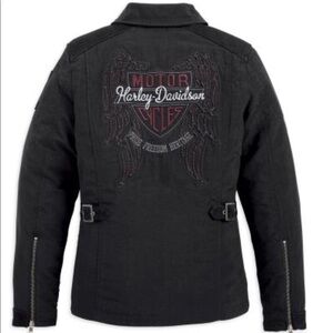 Harley Davidson HD WAVERLY JACKET w LEATHER ACCENTS Sz S